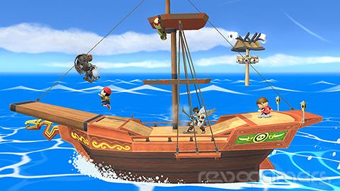 Escenario barco pirata Super Smash Bros. Wii U y 3DS