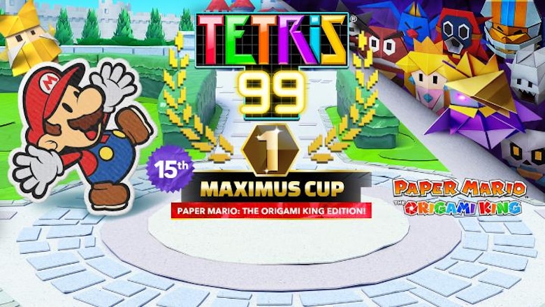 Tetris 99 Maximus Cup - Paper Mario: The Origami King Edition